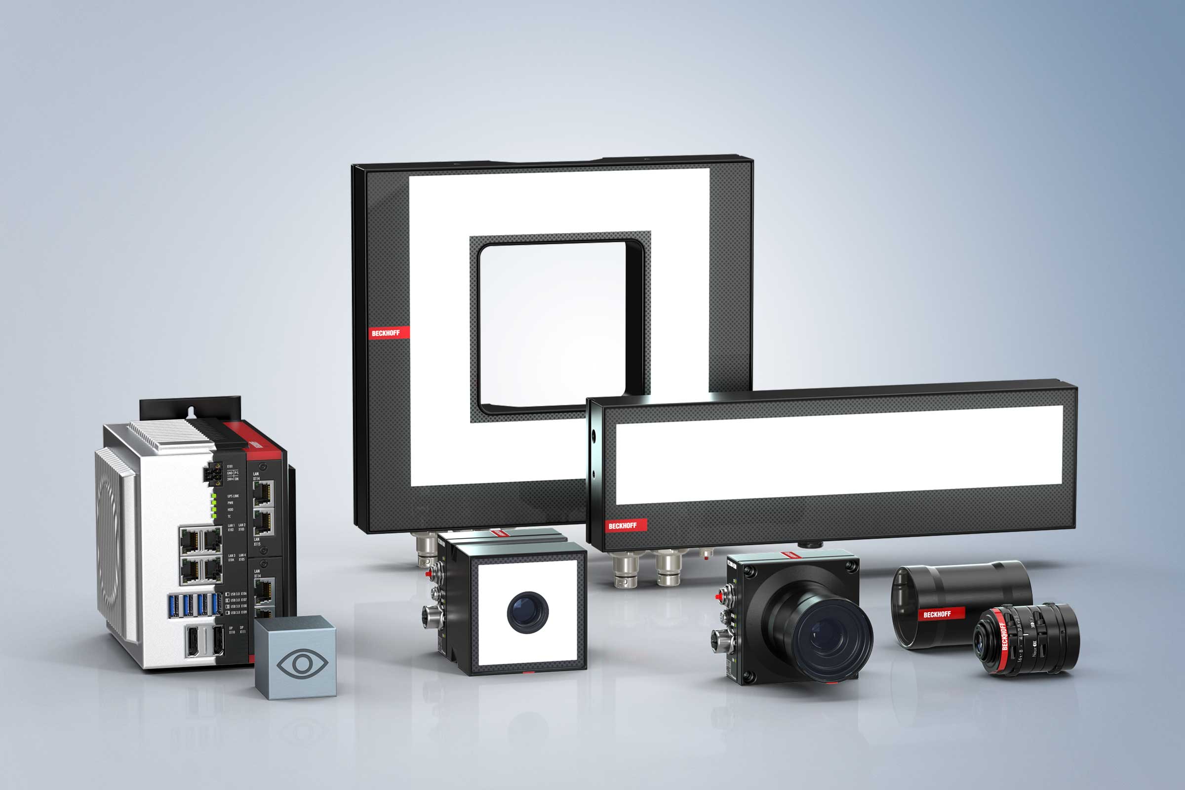 Comprehensive portfolio ranging from camera, illumination, and lenses through to TwinCAT Vision software